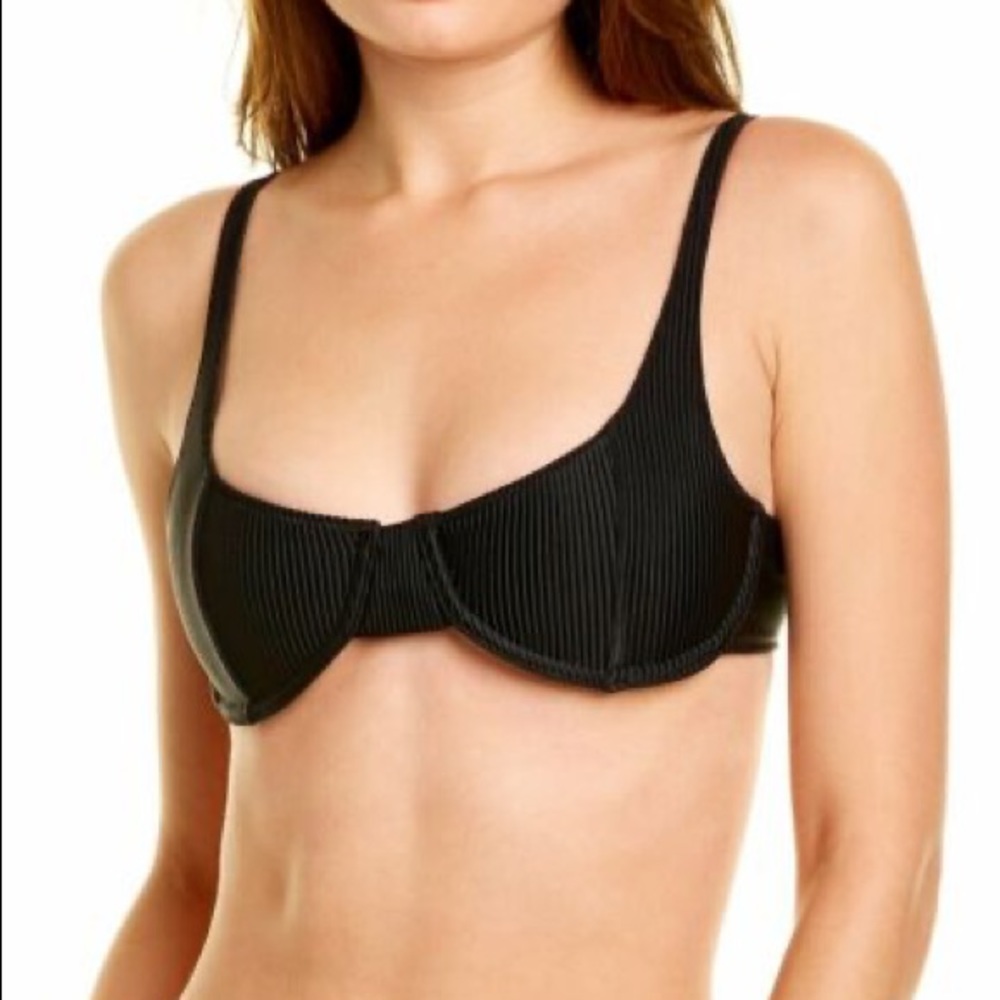 Frankie’s Bikinis Anna Ribbed underwire top